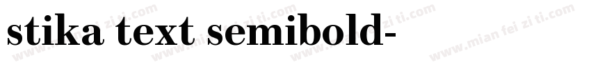 stika text semibold字体转换